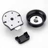 Commercial Restroom Door Handle with Indicator Lock, Available or Occupied