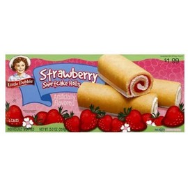 Little Debbie Pasteles de aperitivos (rollos de pastel de fresa)