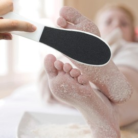 4 Pieces Double-Sided Foot File Foot Rasp File Dead Skin Remover Foot Scrubber Hard Skin Remover Foot Care for Wet and Dry Cracked Feet