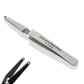 Ball Holder Tweezers F2, Self-Holding, for Balls from 2 mm Diameter, Length 10 cm, Piercing Ball Twister