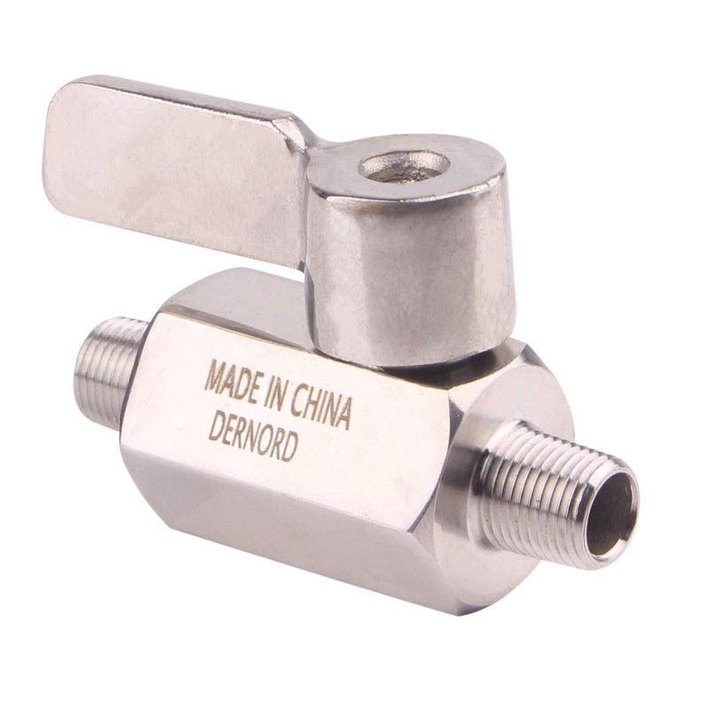 DERNORD Stainless Ball Valve - 1/8 Inch NPT Thread Male