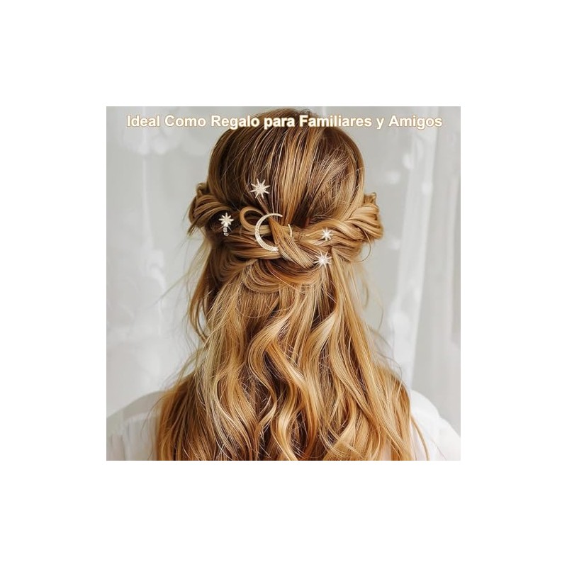RUAKIVA 6 Pcs Clips de Pelo,Pinzas para el Pelo con