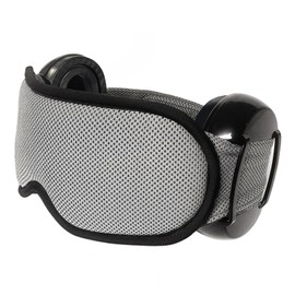 ZOZZGO Earmuffs Eye Mask Set for Sleeping Bedtime Earmuffs Soundproof Noise Reduction SNR 30dB Noise Cancelling Sound Insulation Hearing Sensitivity Eye Mask 3D Shaped Eye Cover Cooling Material No