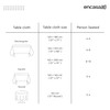Encasa Homes Printed Tablecloth 145 x 145 cm for Square
