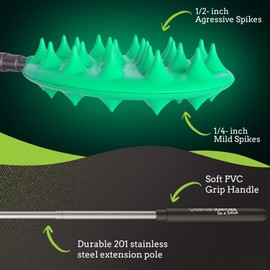 Cactus Scratcher Cactus Scratcher Extendable Back Scratcher, Long Stick Double Side Back Scratcher for Adults, Gifts for Men Women, Itch Reliever for Back, Head and Body, Can Extend Up to 24.5 inches (Glow)