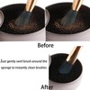LERTREE - Juego de 2 brochas de maquillaje, esponja limpiadora