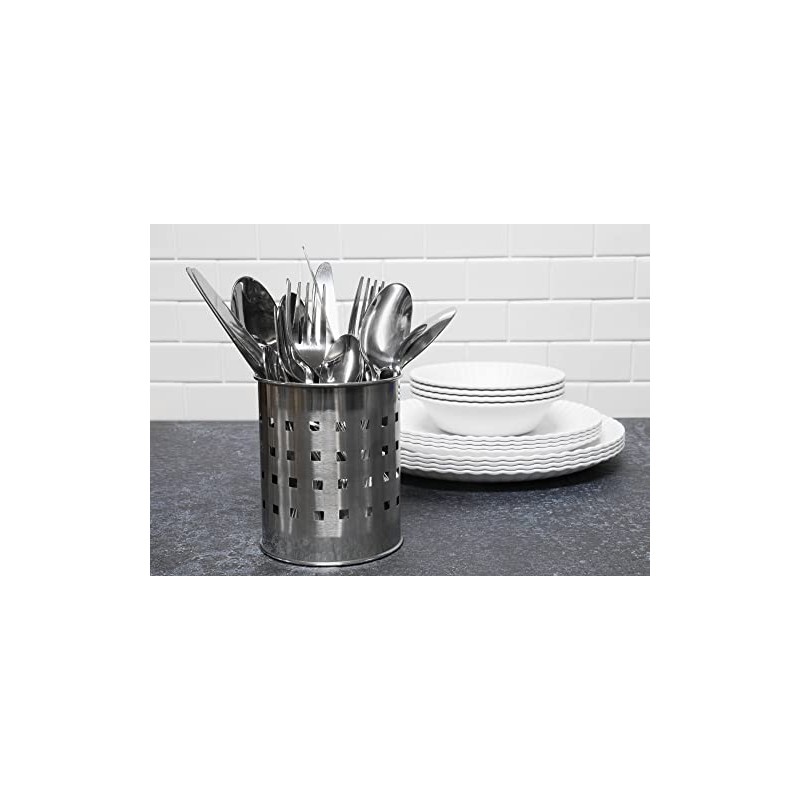 Chef Craft Heavy Duty Flatware Set with Holder, 20 Piece