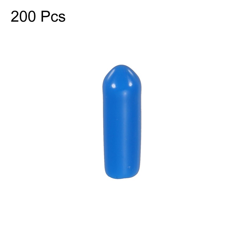 MECCANIXITY 200pcs Rubber End Caps Cover 1/8 Inch Vinyl Screw