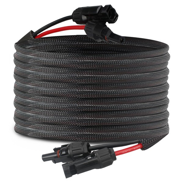 Solar Panel Extension Cable 50FT, Twin Wire MC4 Connectors Solar