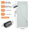 Ultralight Travel Sleeping Bag Liner - Soft, Breathable & Compact