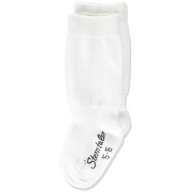 Sterntaler Baby Girls' Kniestrümpfe DP uni Calf Socks, (White 500), 2 Pack of 2