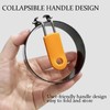 4‑Pack 3.5" Non‑Stick Round Egg Molds w/Silicone Handles, for Fried