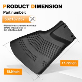 deawater 532187257 Deflector Shield for Husqvarna 54" Lawn Mower Efficient Grass Discharge and Enhanced Lawn Care 187257/532187257 Poulan AYP