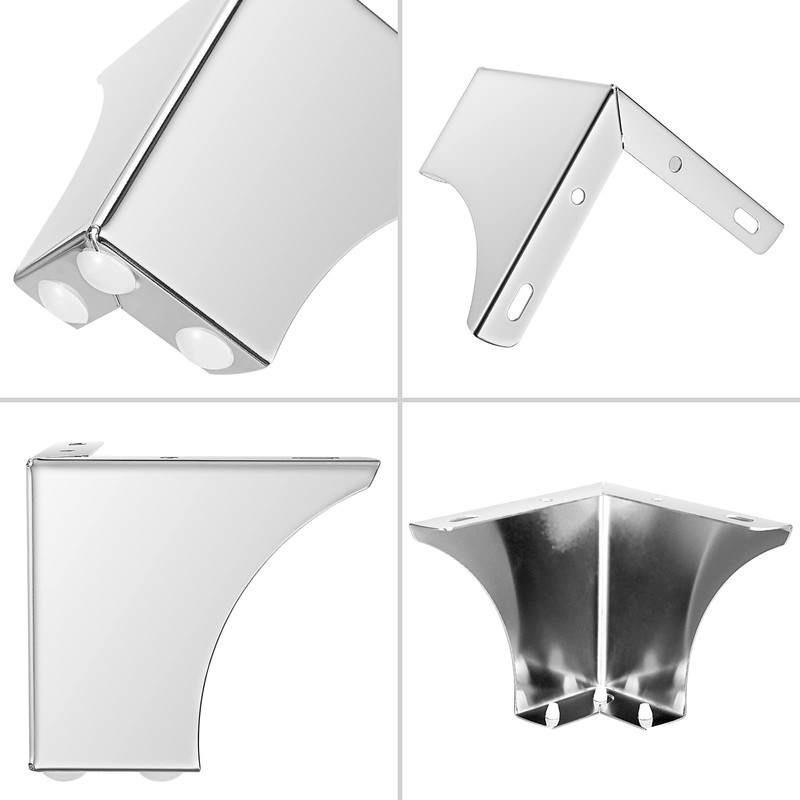 SUMNACON 4Pcs 10cm Metal Sofa Legs Wardrobe Leg Furniture Leg,