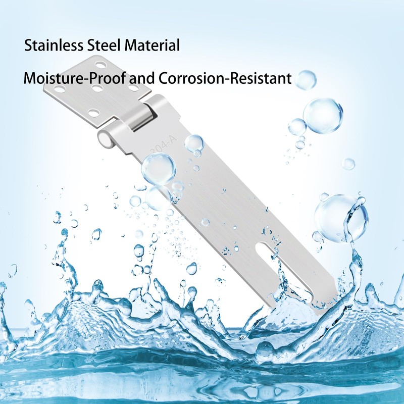 Tanbupu 2Pcs Door Locks Hasp Latch,5 Inch 304 Stainless Steel