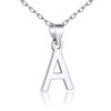 SILVERCUTE Sterling Silver Initial A Pendant Letter Necklace For Women