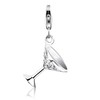 Nena Lina Champagne Glass Charm Pendant in 925er Sterling Silver
