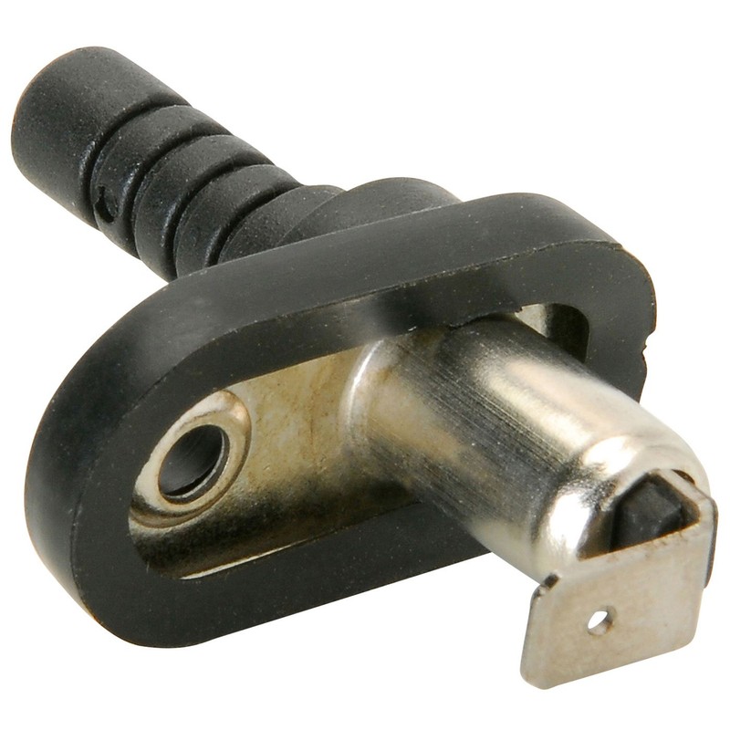 Nickel Plated Pin Switch w/Polycarb Plunger and Rubber Boot