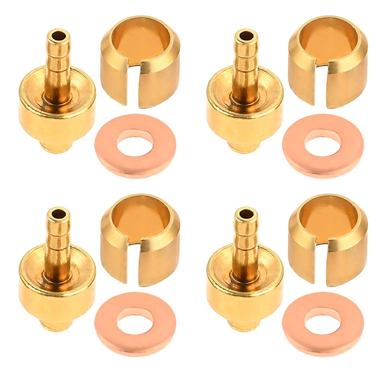 Aupoko 4 Sets Bicycle Brake Olive Insert Bike Hydraulic Disc