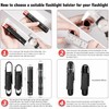 YONCONO Flashlight Holster, Molle Tactical Torch Cover Case Nylon Adjustable