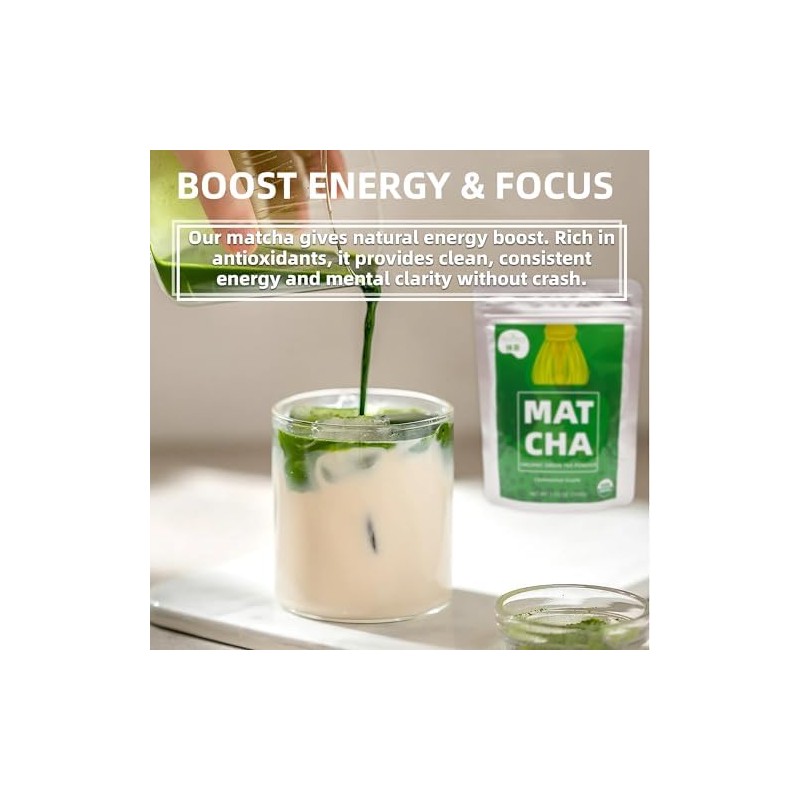 TEATREE Matcha (3.53 Oz), Polvo De Té Verde Matcha Orgánico,