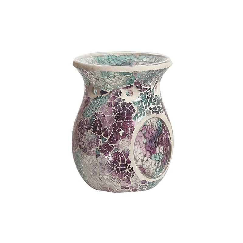 Aromatize Wax Melt Burner - Teal Crackle AR1785, Multi-Colour