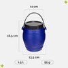 Garronda 1.5 Litre Container with Lid, Feeding Bin, Wide Neck