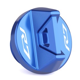 Mokiton Motorcycle Engine Oil Filler Plug Cover Screw Compatible With YAMAHA YZF R7 2021 2022 2023 2024 | YZFR7 YZF-R7 Accessories (blue)