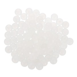 sourcing map 300pcs PP Plastic Bearing Balls 10mm Solid Plastic Balls, Precision Bearing Ball, White