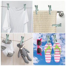 Tyqour 8pcs Beach Towel Pegs for Sun Loungers, Sunbed Pegs, Sunbed Towel Clips, Plastic Pegs Clips Clamps, Heavy Duty Clothes Pegs Strong Grip Keep Your Towel from Blowing Away(Green)