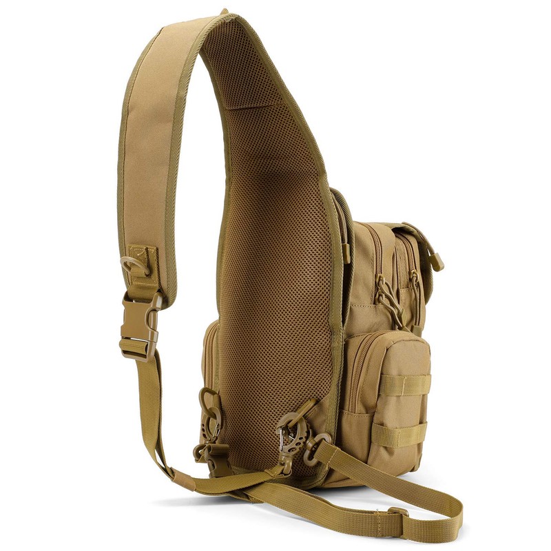 G4Free Tactical EDC Sling Bag Shoulder Army Molle Daypack Military