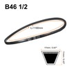 sourcing map 2pcs B46 1/2 Rubber V Belt, B Section