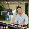 88 Keys Piano Keyboard Set, Electronic Digital Piano with Built-in