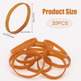 PEUTIER 30pcs Ski Brake Retainers, 2.76x0.24 Inch Ski Brake Rubber Bands Ski Brake Retainer Strap Snowboard Retainers for Outdoor Winter Sports Snowboard Accessories