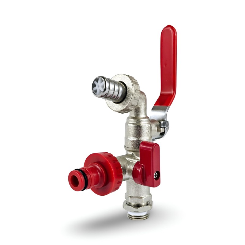 Garden Tap for 15mm Copper or 15mm Plastic Pipes (Double