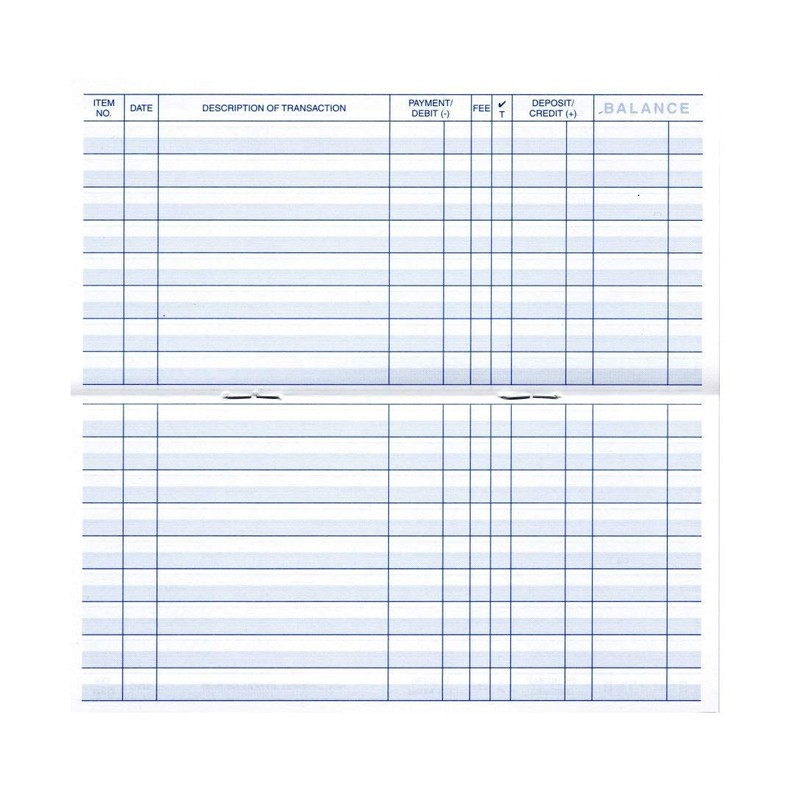 6 Pack Premium 48 Page Transaction Registers - 26/27/28 Calendars