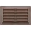 MAP Vents 926-04 Plastic Louvre Vents, Brown, 9" x 6"