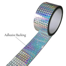 Eacilles Self-adhesive Holographic Reflective Tape For Craft Project,