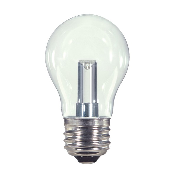 Satco S9150 Medium Bulb in Light Finish, 3.31 inches, Clear