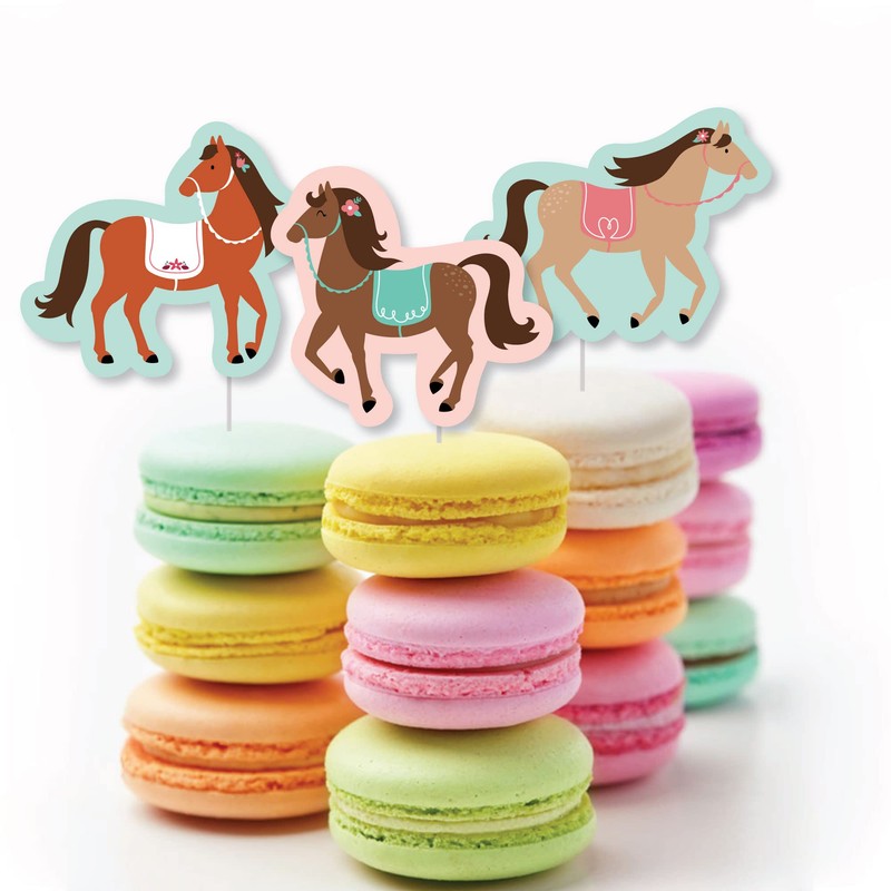 Big Dot of Happiness Run Wild Horses - DIY Shaped
