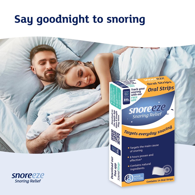 Snoreeze Anti-Snoring Oral Strips - Effective Snoring Aids for Men