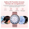 Anfei 1.28 Ft Pantalla HD Táctil Smart Watch mujer, Reloj