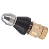Domary Pressure Sewer Jetter Nozzle Stainless Steel G1/4 Adapter for