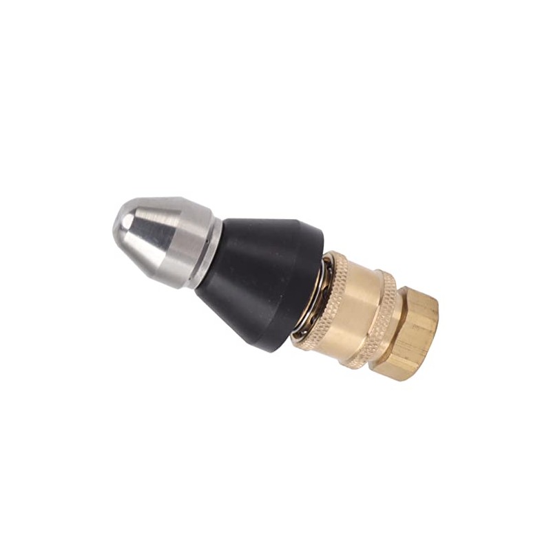 Domary Pressure Sewer Jetter Nozzle Stainless Steel G1/4 Adapter for