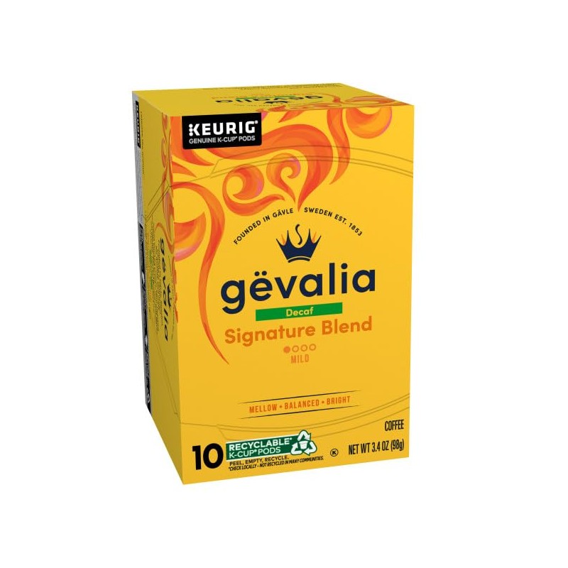 Gevalia Blend Decaf Mild Light Roast K-Cup Coffee Pods, 3.4