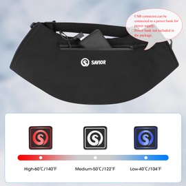 SAVIOR HEAT Heated Hand Muff, 5V USB Hand Warmer Pouch for Winter Outdoor Hunting Camping Golf Photography