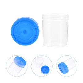 Milisten Specimen Cups With Screw on Lids, 30pcs Disposable Sputum Collection Cup Urine Containers Test Cup for Laboratory Hospital Random Color 40ml