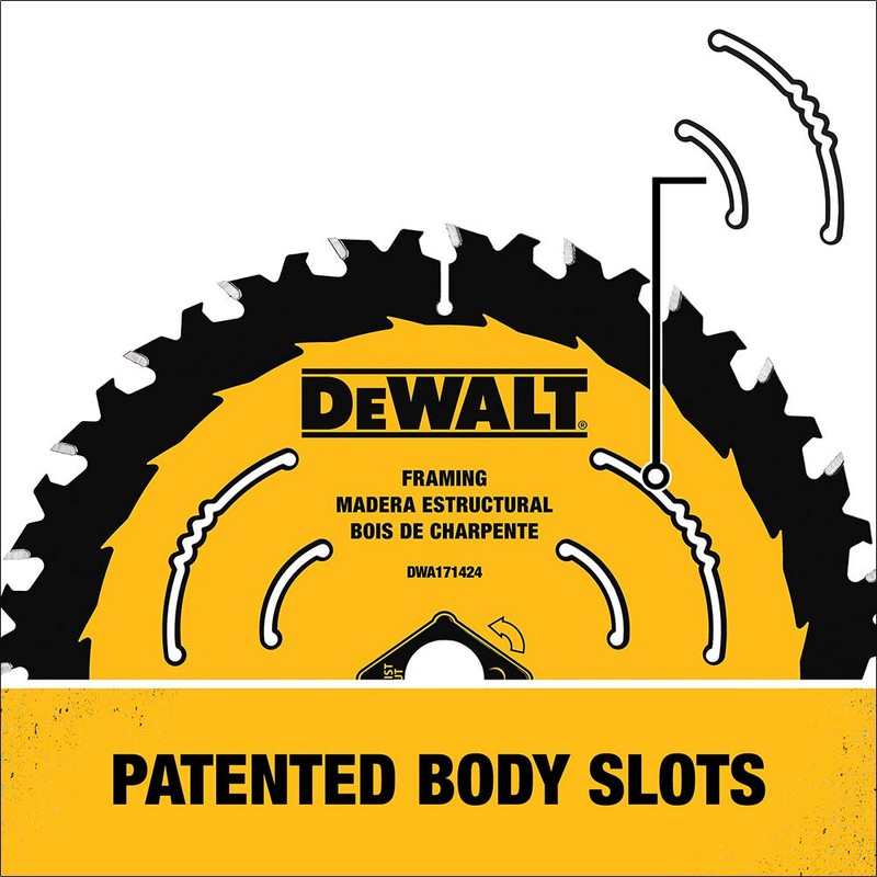 DEWALT Circular Saw Blade, 8 1/4 Inch, 24 Tooth, Framing
