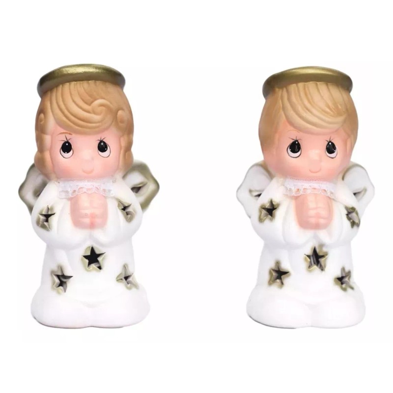 Liven&Decor 13 Centros De Mesa Para Bautizo Ángel Lámpara Chica