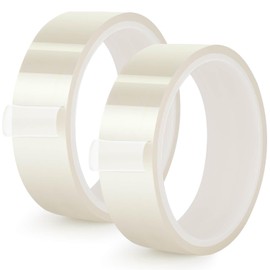 Billbotk 20mm Heat Resistant Tape for Sublimation, Heat Transfer Tape for Heat Press, No Residue Thermal Tape for Sublimation, HTV Heat Press (Clear)